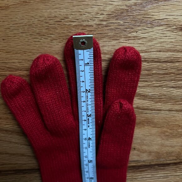 Vintage NWOT,Ballantyne red cashmere unisex gloves, Men's size Large, Scotland - Picture 7 of 10